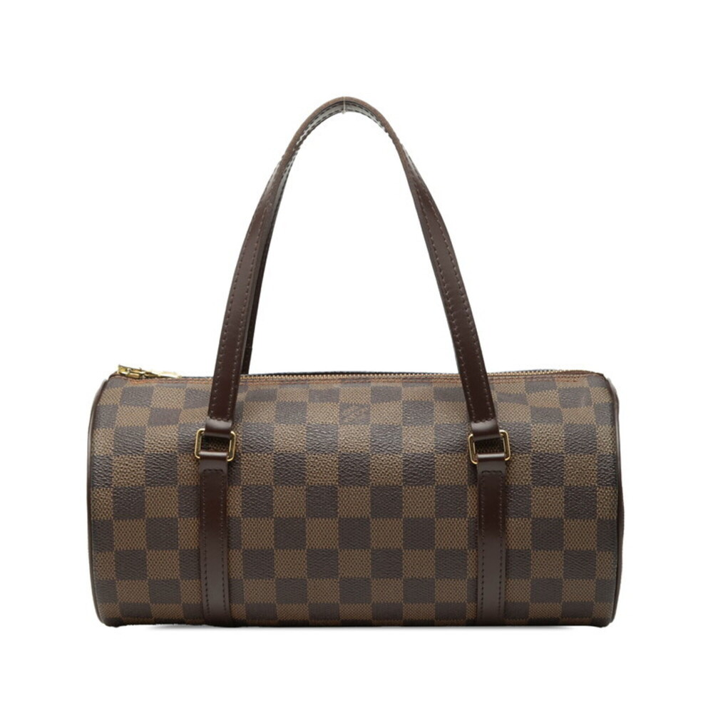 LOUIS VUITTON Authentic Brown Damier Leather Papillon 26 Bag